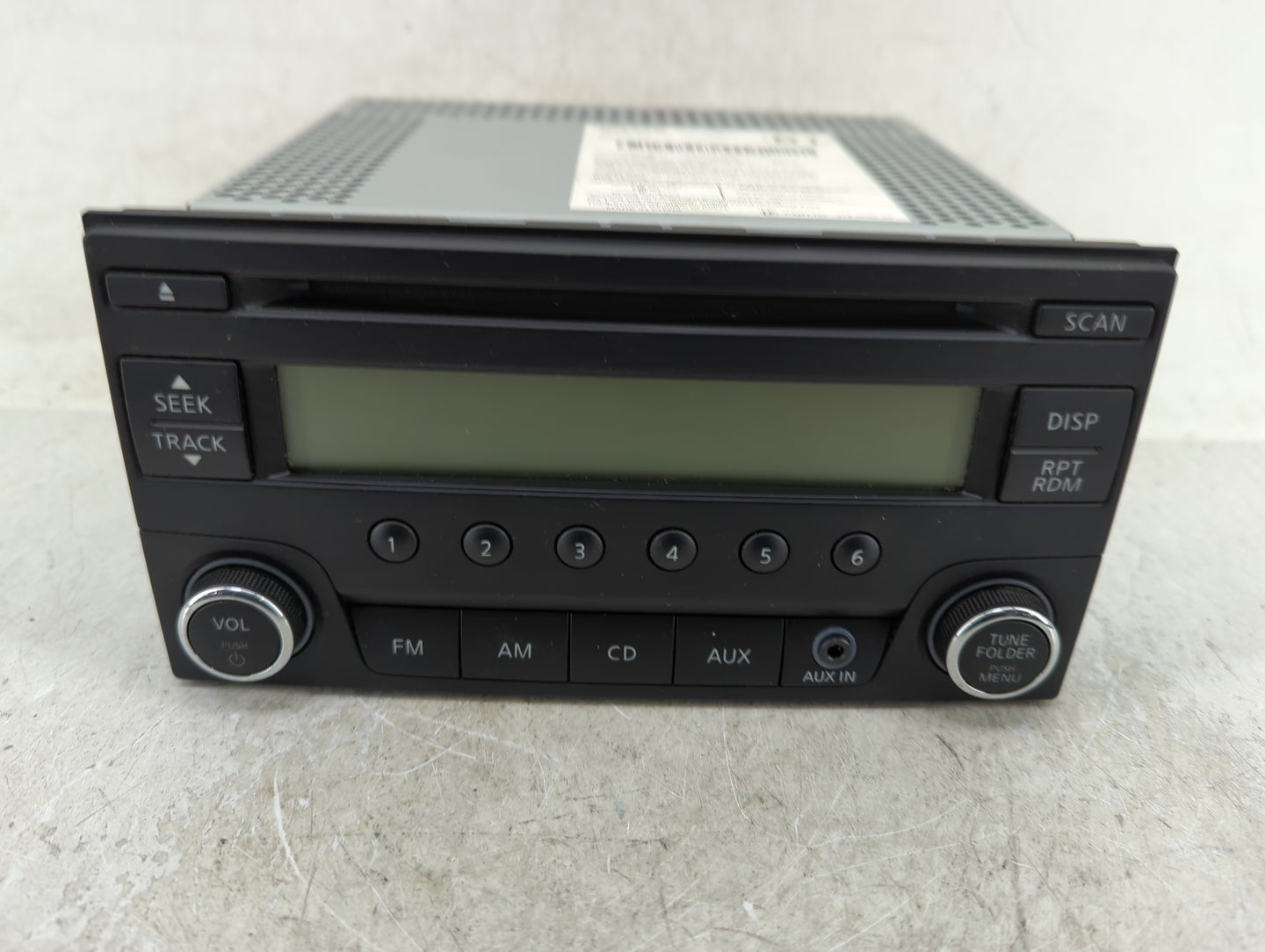 2013-2017 Nissan Quest Radio AM FM Cd Player Receiver Replacement Fits Fits 2013 2014 2015 2016 2017 OEM Used Auto Parts - O