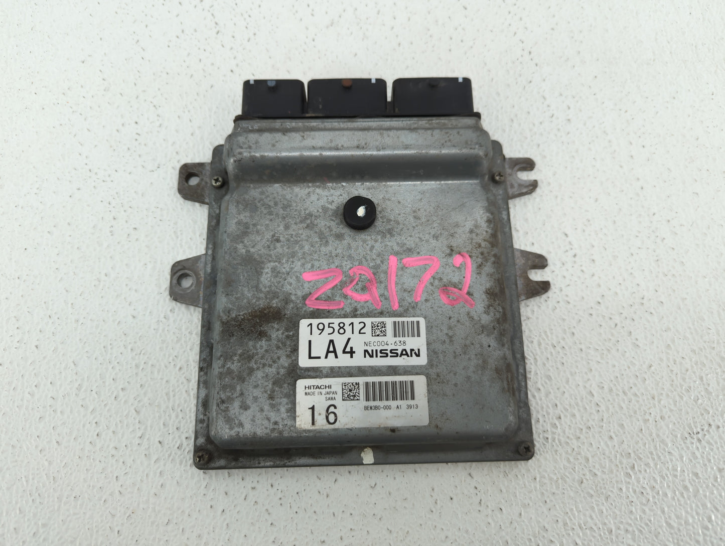 2014 Nissan Quest PCM Engine Control Computer ECU ECM PCU OEM P/N:NEC004-638 Fits OEM Used Auto Parts - Oemusedautoparts1.co