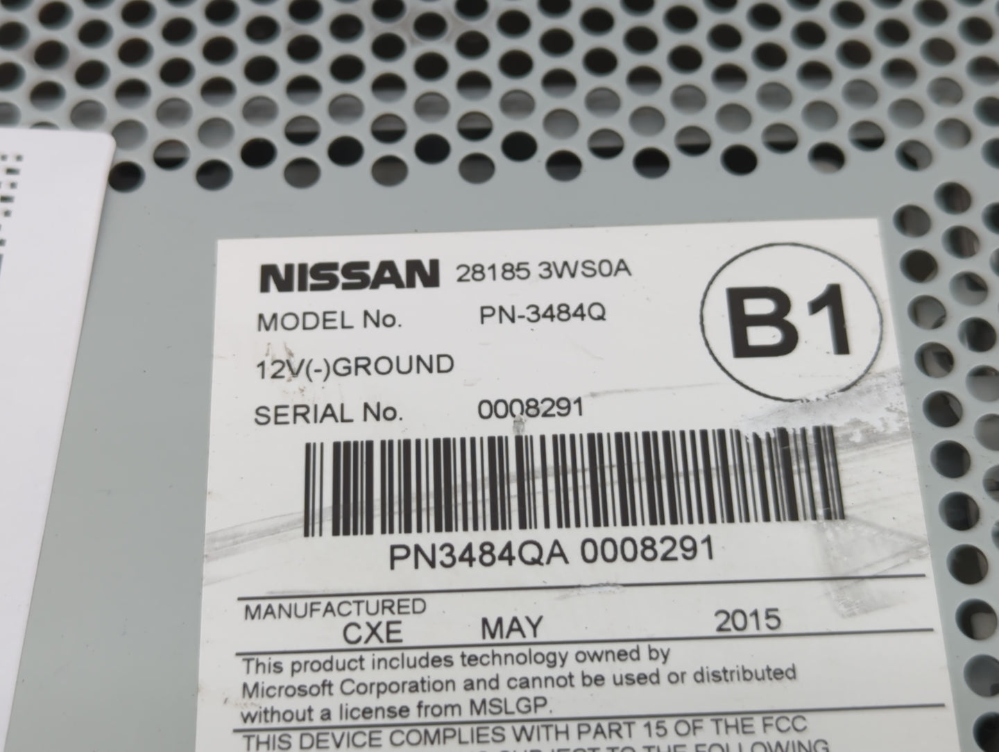 2013-2017 Nissan Quest Am Fm Cd Player Radio Receiver - Oemusedautoparts1.com