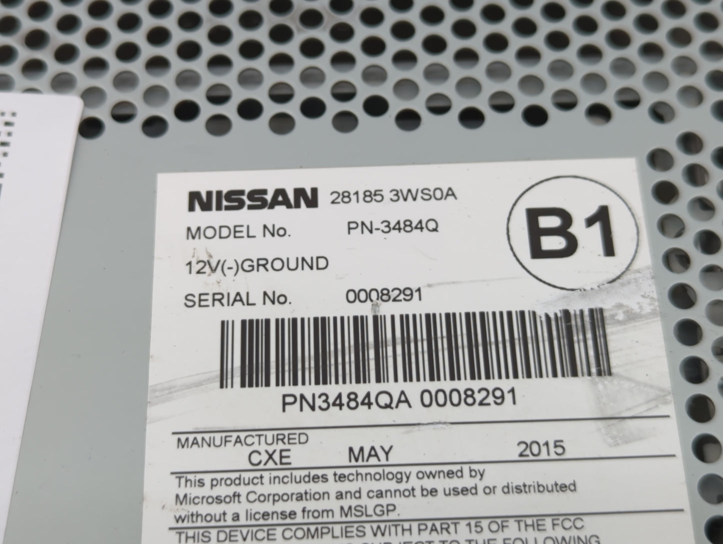 2013-2017 Nissan Quest Am Fm Cd Player Radio Receiver - Oemusedautoparts1.com