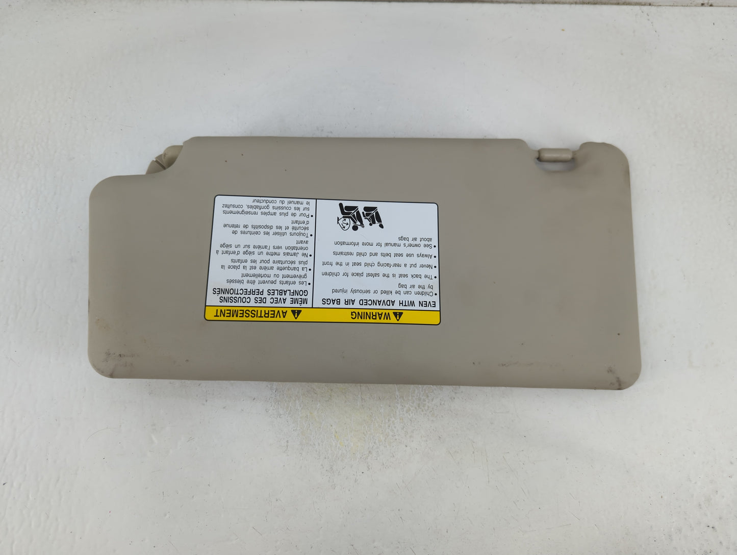 2008-2015 Nissan Rogue Sun Visor Shade Replacement Passenger Right Mirror Fits Fits 2008 2009 2010 2011 2012 2013 2014 2015 