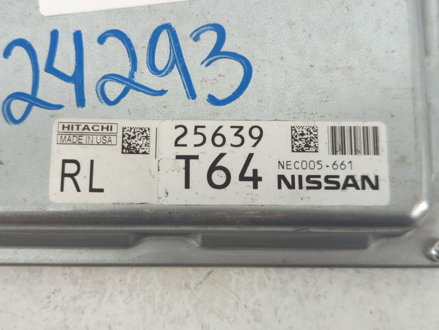 2014 Nissan Rogue PCM Engine Control Computer ECU ECM PCU OEM P/N:25639T64 Fits OEM Used Auto Parts - Oemusedautoparts1.com