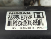 2008-2015 Nissan Rogue Car Starter Motor Solenoid OEM P/N:23300 ET80B Fits Fits 2008 2009 2010 2011 2012 2013 2014 2015 OEM 