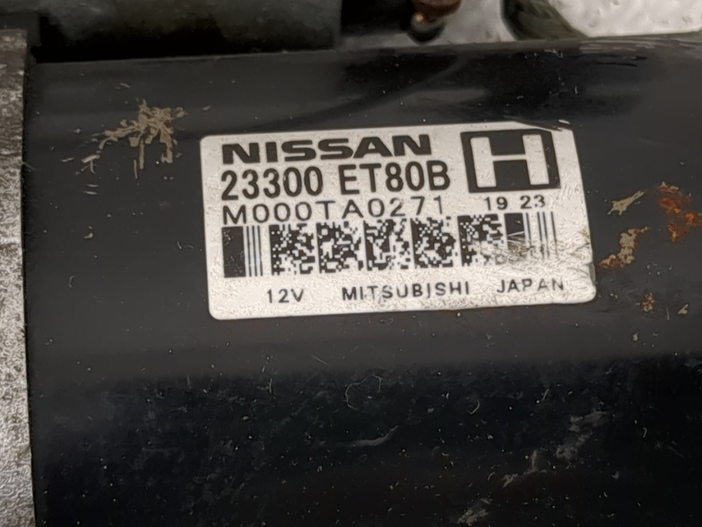 2008-2015 Nissan Rogue Car Starter Motor Solenoid OEM P/N:23300 ET80B Fits Fits 2008 2009 2010 2011 2012 2013 2014 2015 OEM 