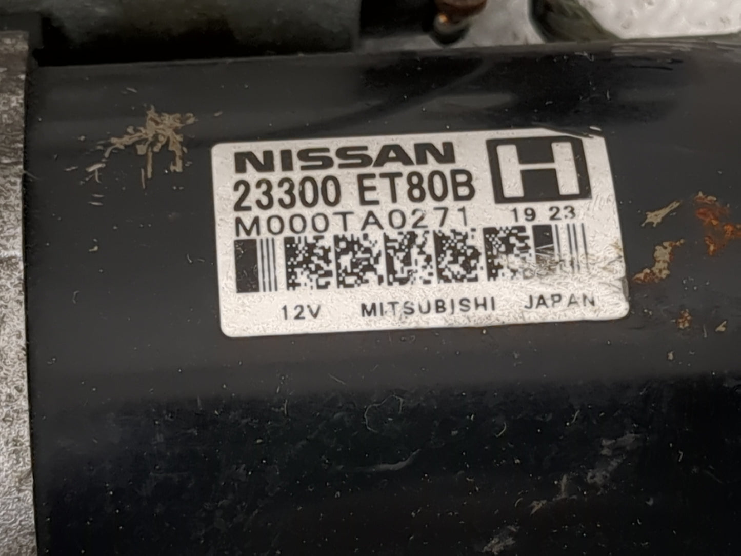2008-2015 Nissan Rogue Car Starter Motor Solenoid OEM P/N:23300 ET80B Fits Fits 2008 2009 2010 2011 2012 2013 2014 2015 OEM 