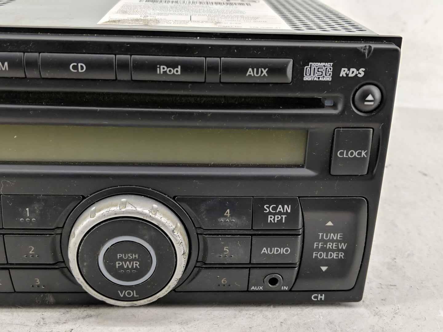 2013-2015 Nissan Rogue Radio AM FM Cd Player Receiver Replacement P/N:28185 1VK1A Fits Fits 2013 2014 2015 OEM Used Auto Par