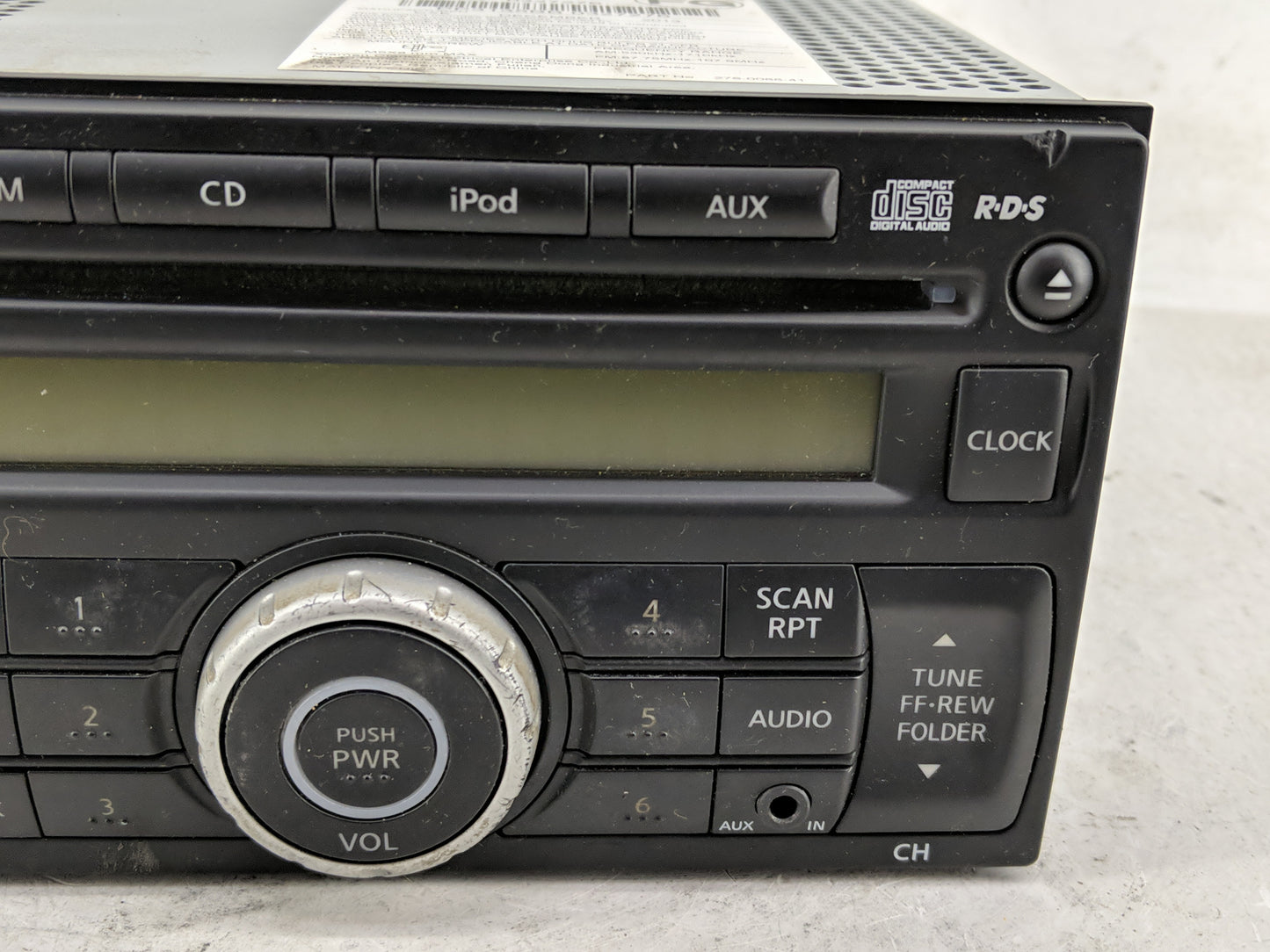 2013-2015 Nissan Rogue Radio AM FM Cd Player Receiver Replacement P/N:28185 1VK1A Fits Fits 2013 2014 2015 OEM Used Auto Par