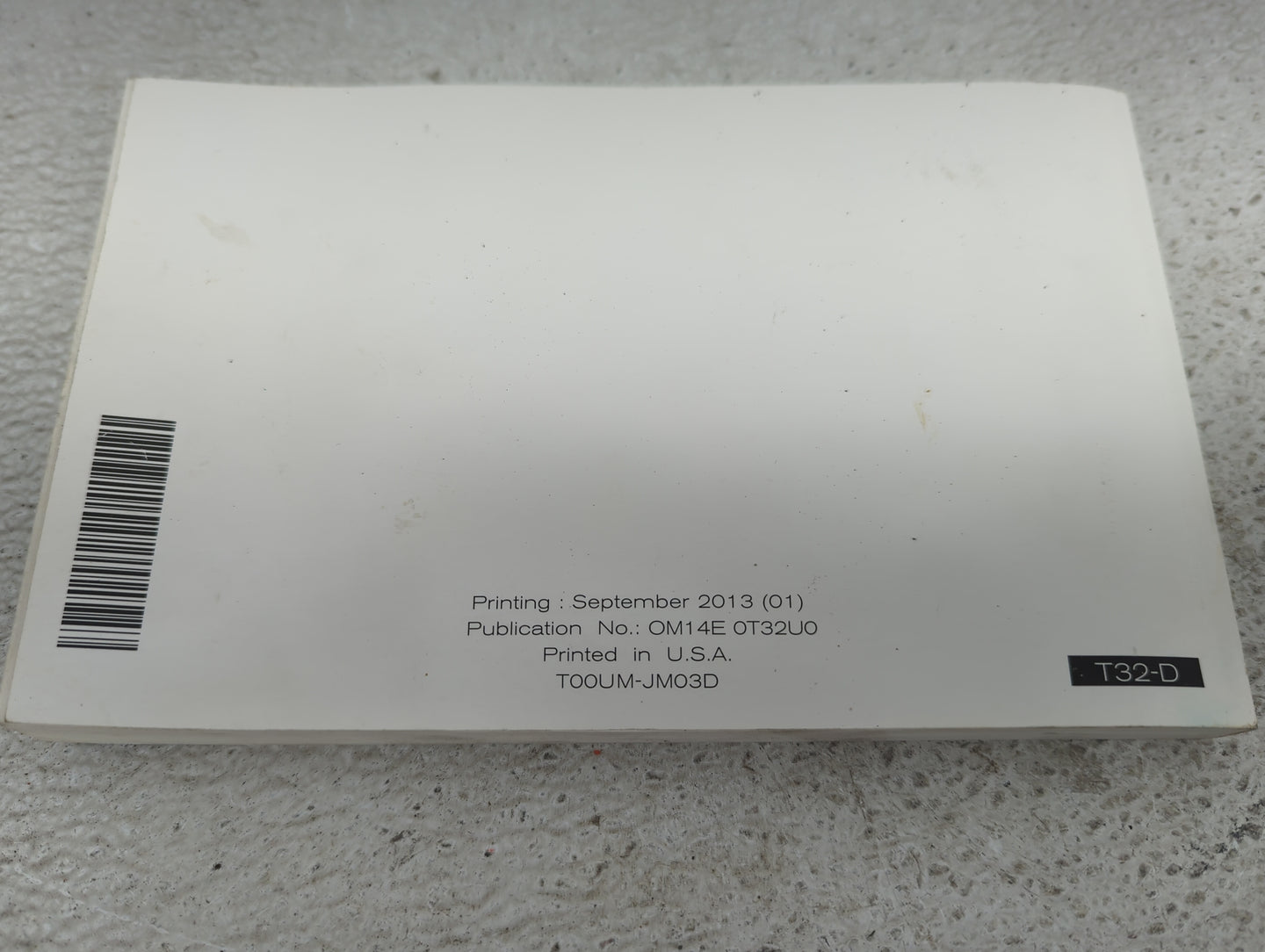 2014 Nissan Rogue Owners Manual Book Guide P/N:T00UM-JM03D OEM Used Auto Parts - Oemusedautoparts1.com