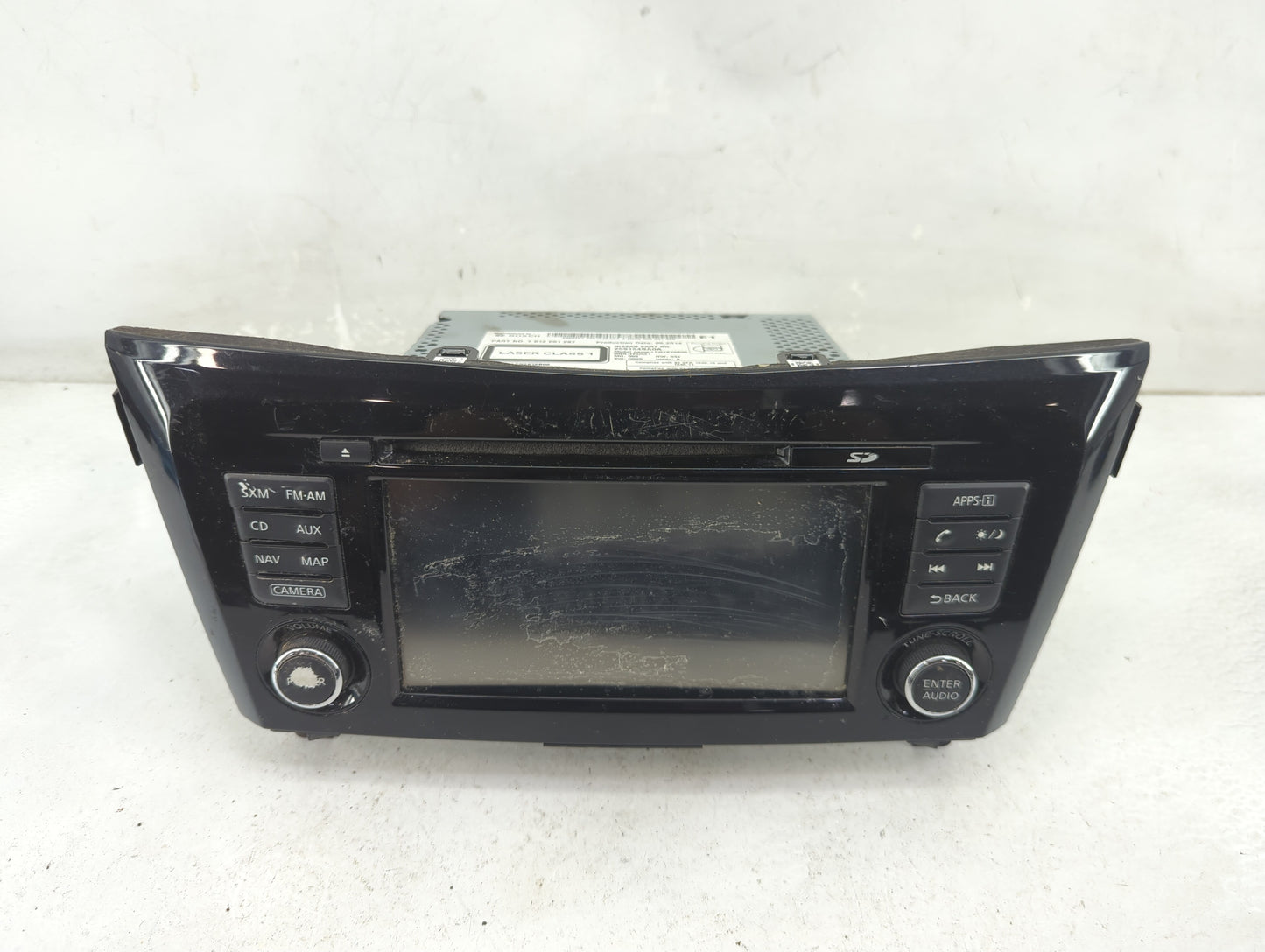 2014-2015 Nissan Rogue Radio AM FM Cd Player Receiver Replacement P/N:259154BA0A Fits Fits 2014 2015 OEM Used Auto Parts - O