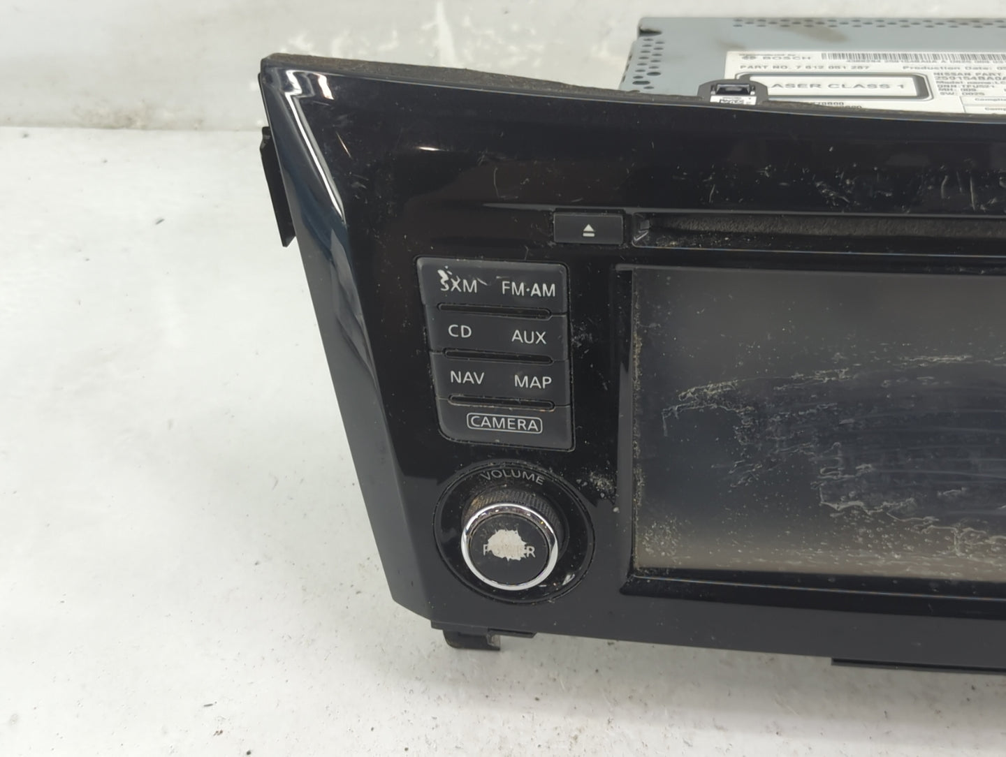 2014-2015 Nissan Rogue Radio AM FM Cd Player Receiver Replacement P/N:259154BA0A Fits Fits 2014 2015 OEM Used Auto Parts - O
