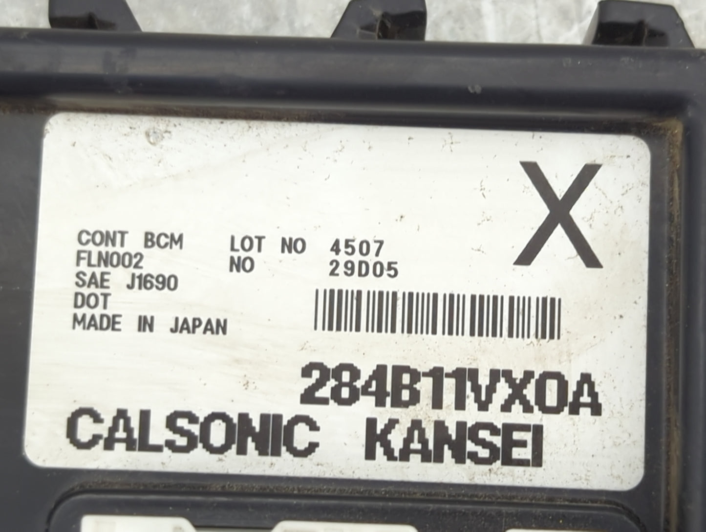 2008-2015 Nissan Rogue Theft-locking Control Module 284b11vx0a - Oemusedautoparts1.com