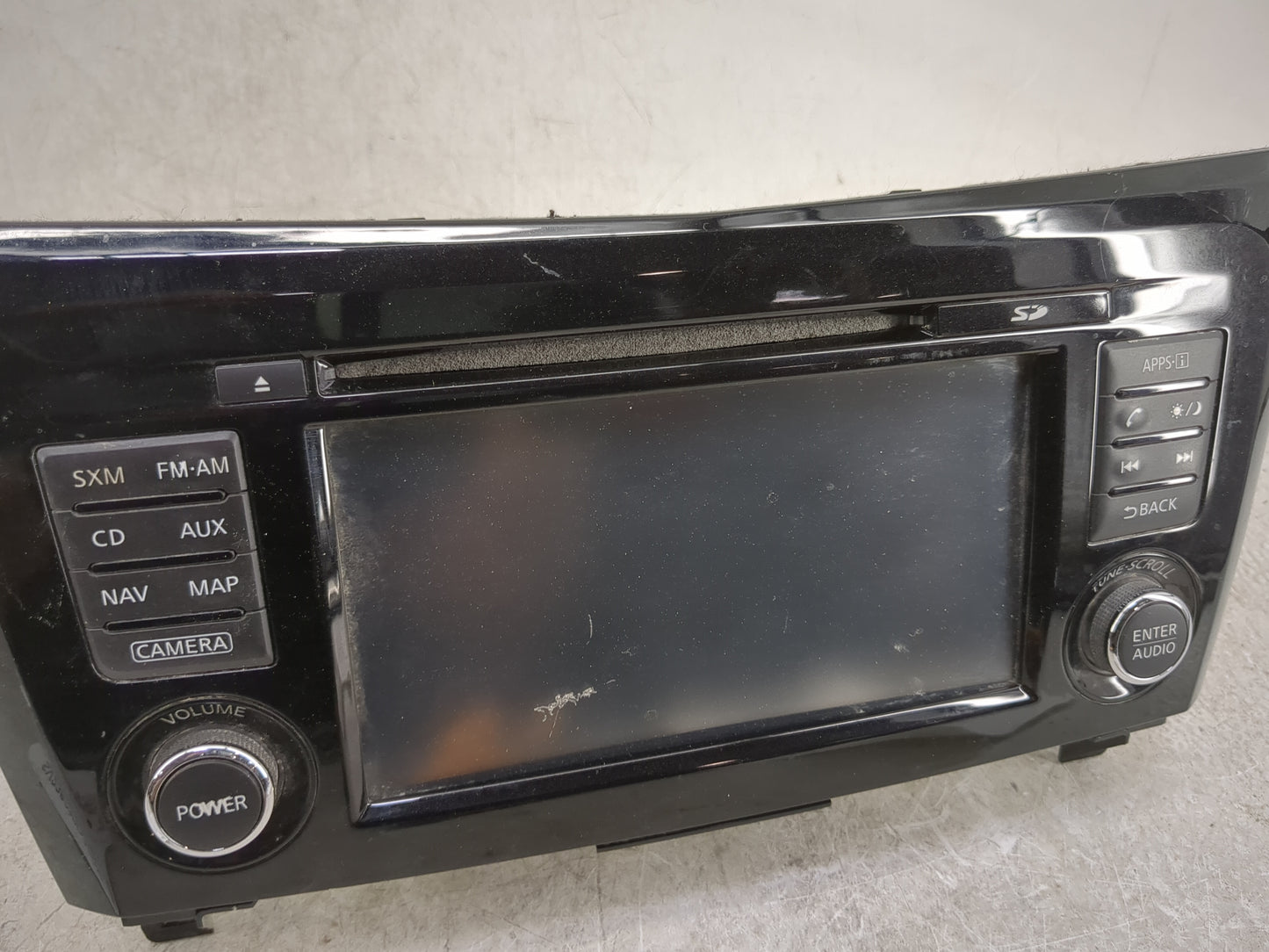 2014-2016 Nissan Rogue Radio AM FM Cd Player Receiver Replacement P/N:259154BA0A 7 612 051 287 Fits Fits 2014 2015 2016 OEM 