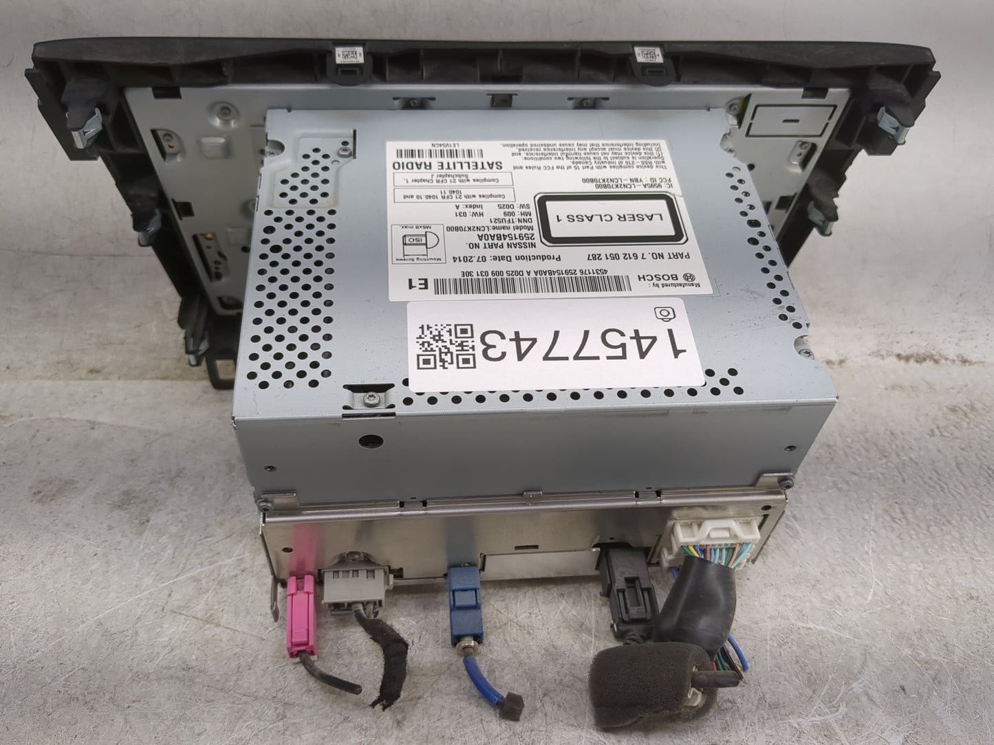 2014-2016 Nissan Rogue Radio AM FM Cd Player Receiver Replacement P/N:259154BA0A 7 612 051 287 Fits Fits 2014 2015 2016 OEM 