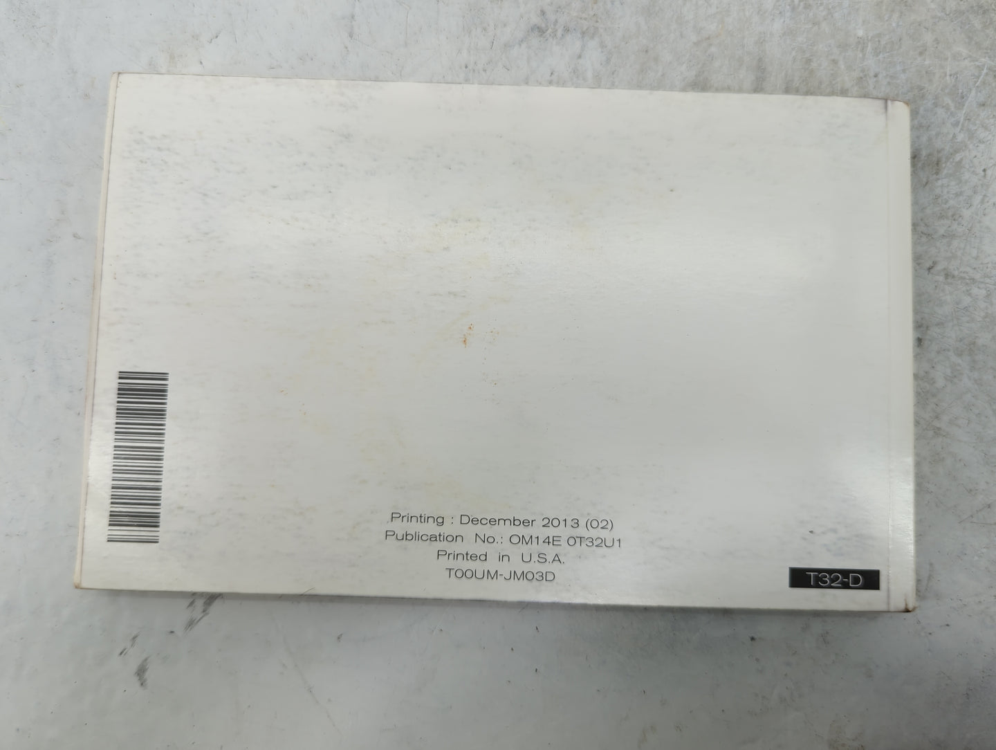 2014 Nissan Rogue Owners Manual Book Guide P/N:OM14E0T32U1 T00UM-JM03D, LL14ENALLU1 OEM Used Auto Parts - Oemusedautoparts1.