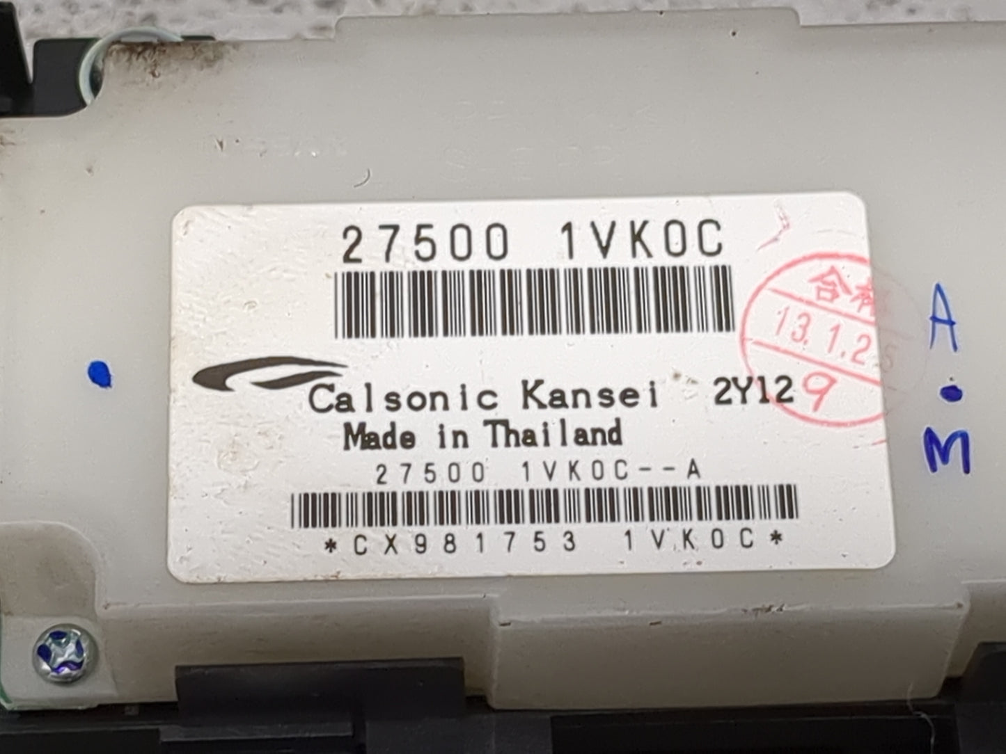 2011-2015 Nissan Rogue Climate Control Module Temperature AC/Heater Replacement P/N:27500 1VK0C 27500 1VL0C Fits OEM Used Au