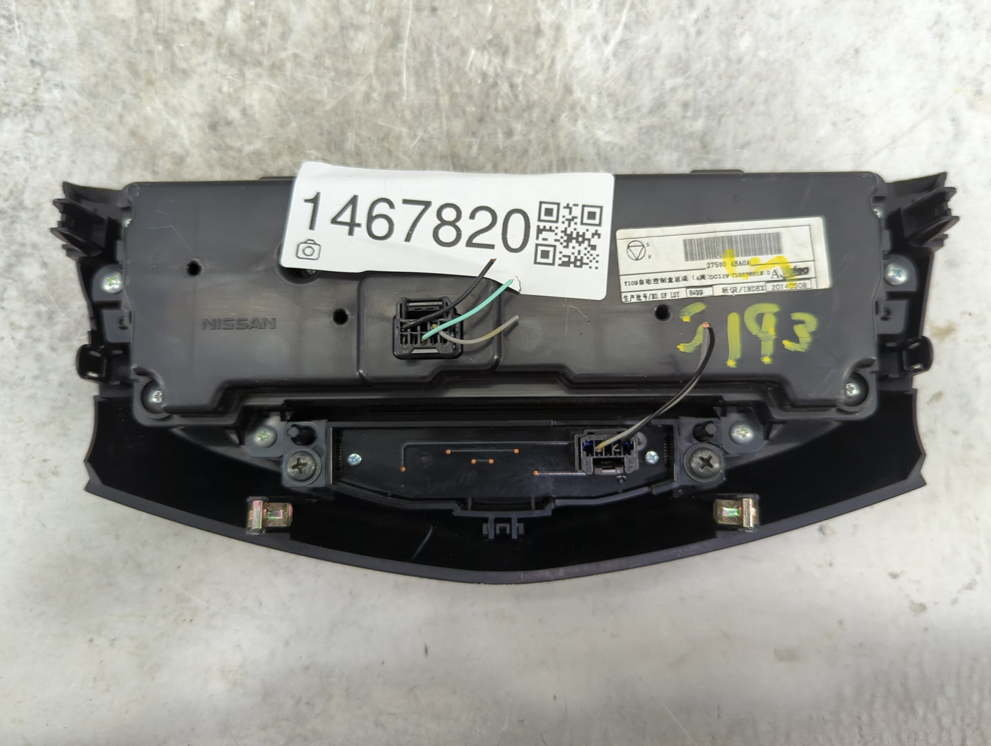 2014-2016 Nissan Rogue Climate Control Module Temperature AC/Heater Replacement P/N:275004BA0A Fits Fits 2014 2015 2016 OEM 