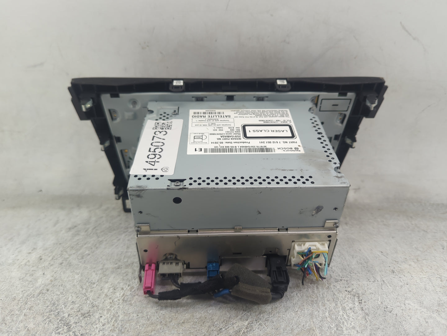 2014-2016 Nissan Rogue Radio AM FM Cd Player Receiver Replacement P/N:259154BA0A 7612051241, LCN2K70B00 Fits Fits 2014 2015 