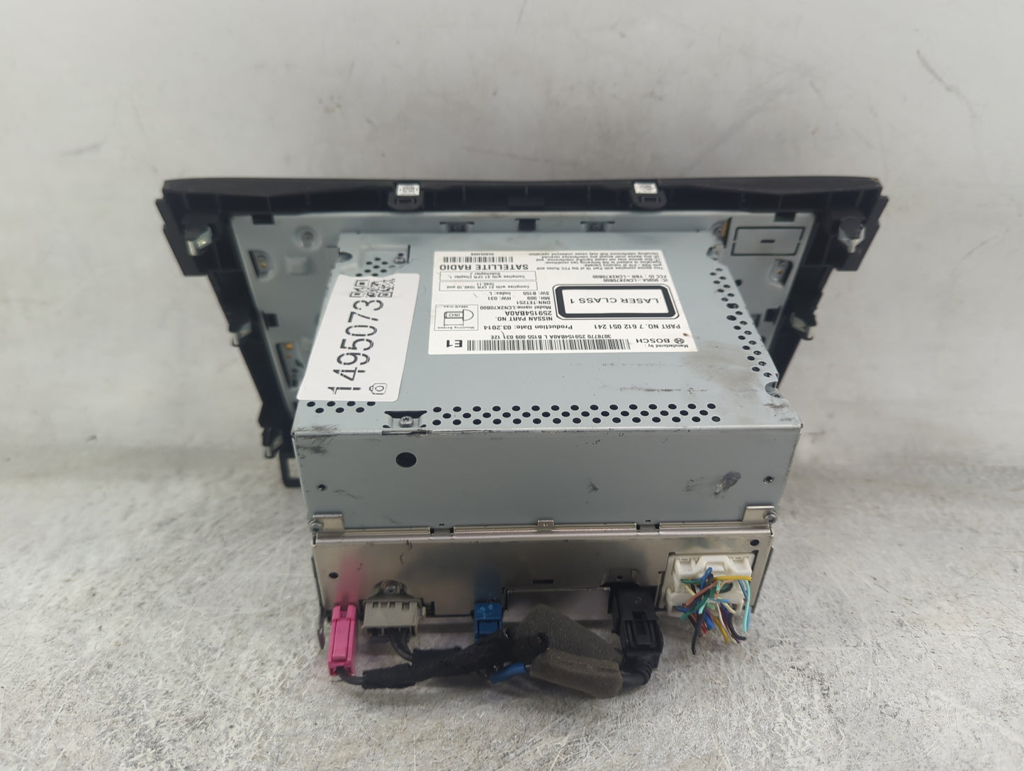 2014-2016 Nissan Rogue Radio AM FM Cd Player Receiver Replacement P/N:259154BA0A 7612051241, LCN2K70B00 Fits Fits 2014 2015 