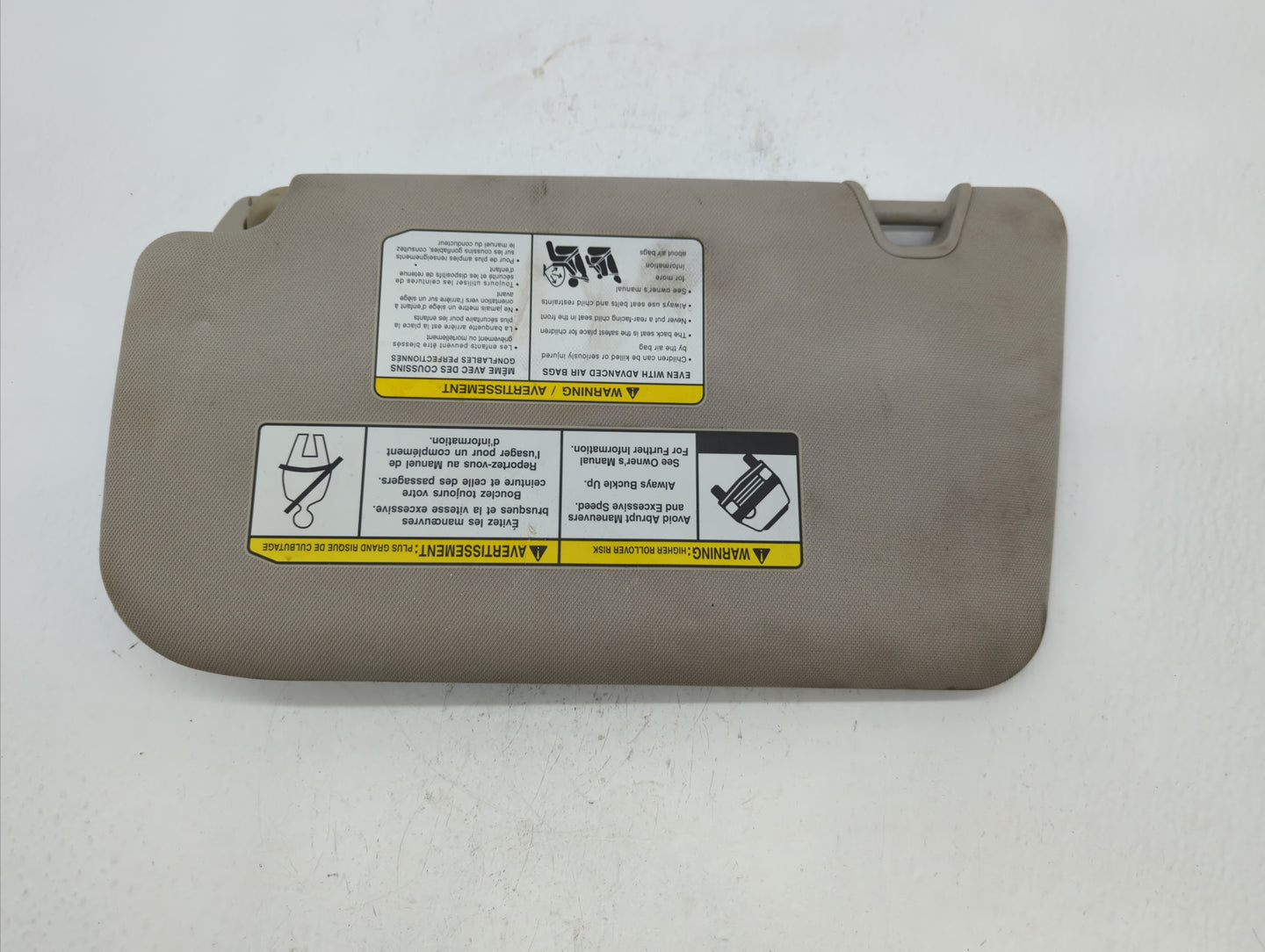 2014-2017 Nissan Rogue Sun Visor Shade Replacement Passenger Right Mirror Fits Fits 2014 2015 2016 2017 OEM Used Auto Parts 