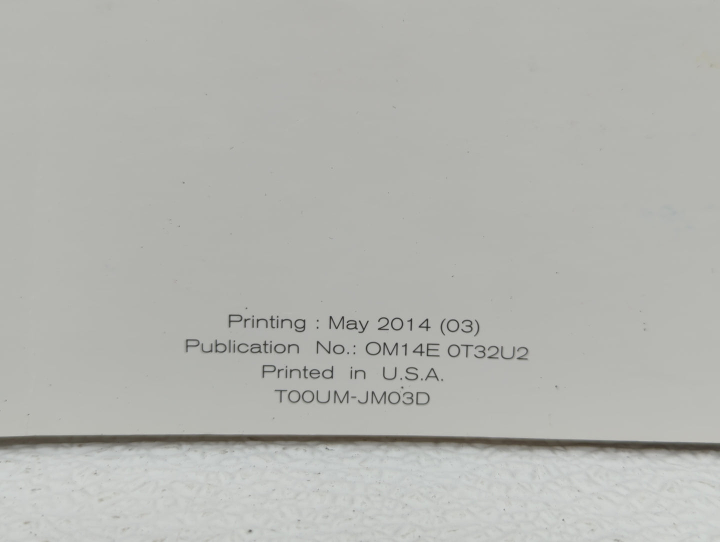 2014 Nissan Rogue Owners Manual Book Guide OEM Used Auto Parts - Oemusedautoparts1.com