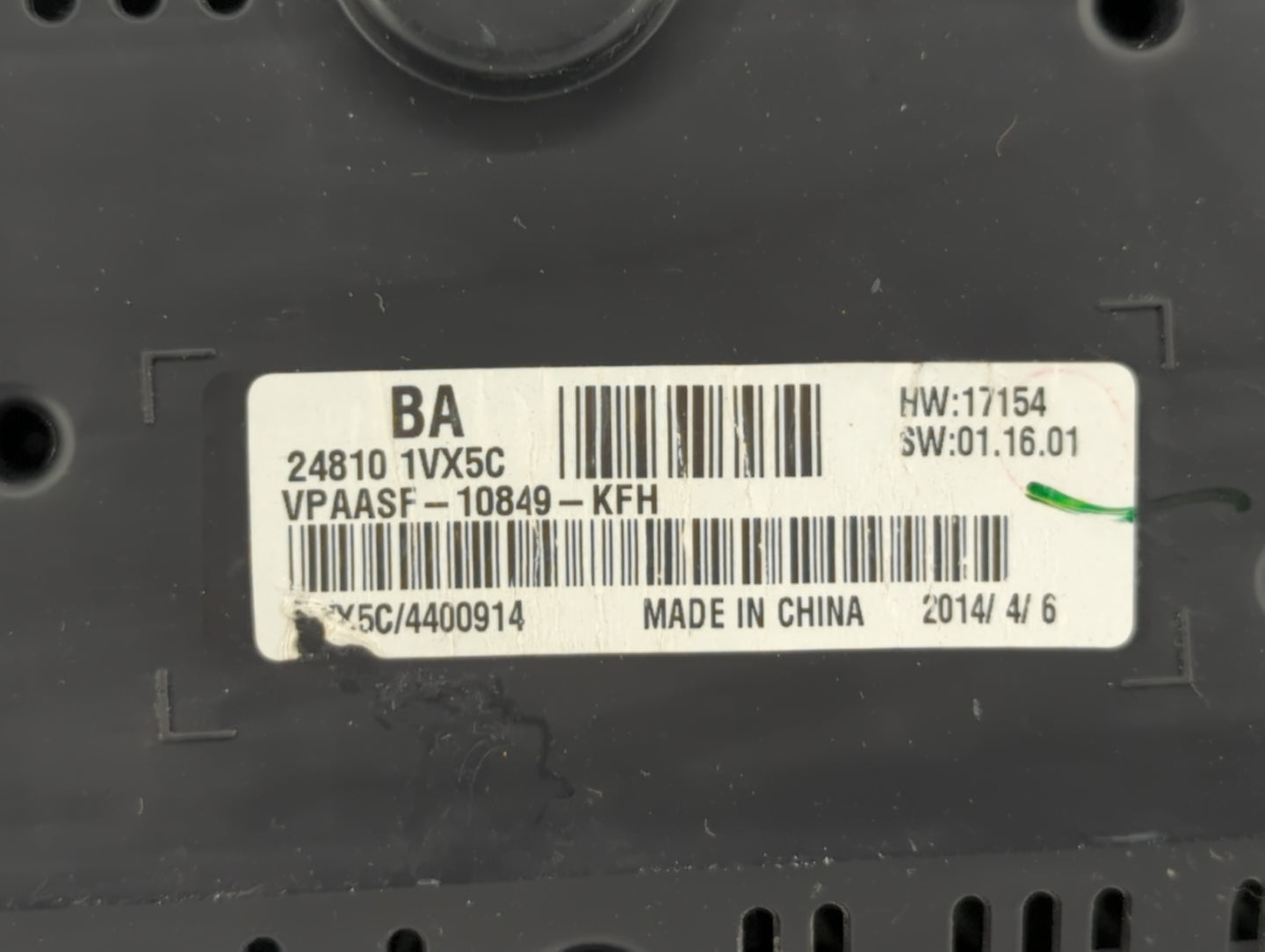 2012-2015 Nissan Rogue Instrument Cluster Speedometer Gauges P/N:24810 1VX5C Fits Fits 2012 2013 2014 2015 OEM Used Auto Par
