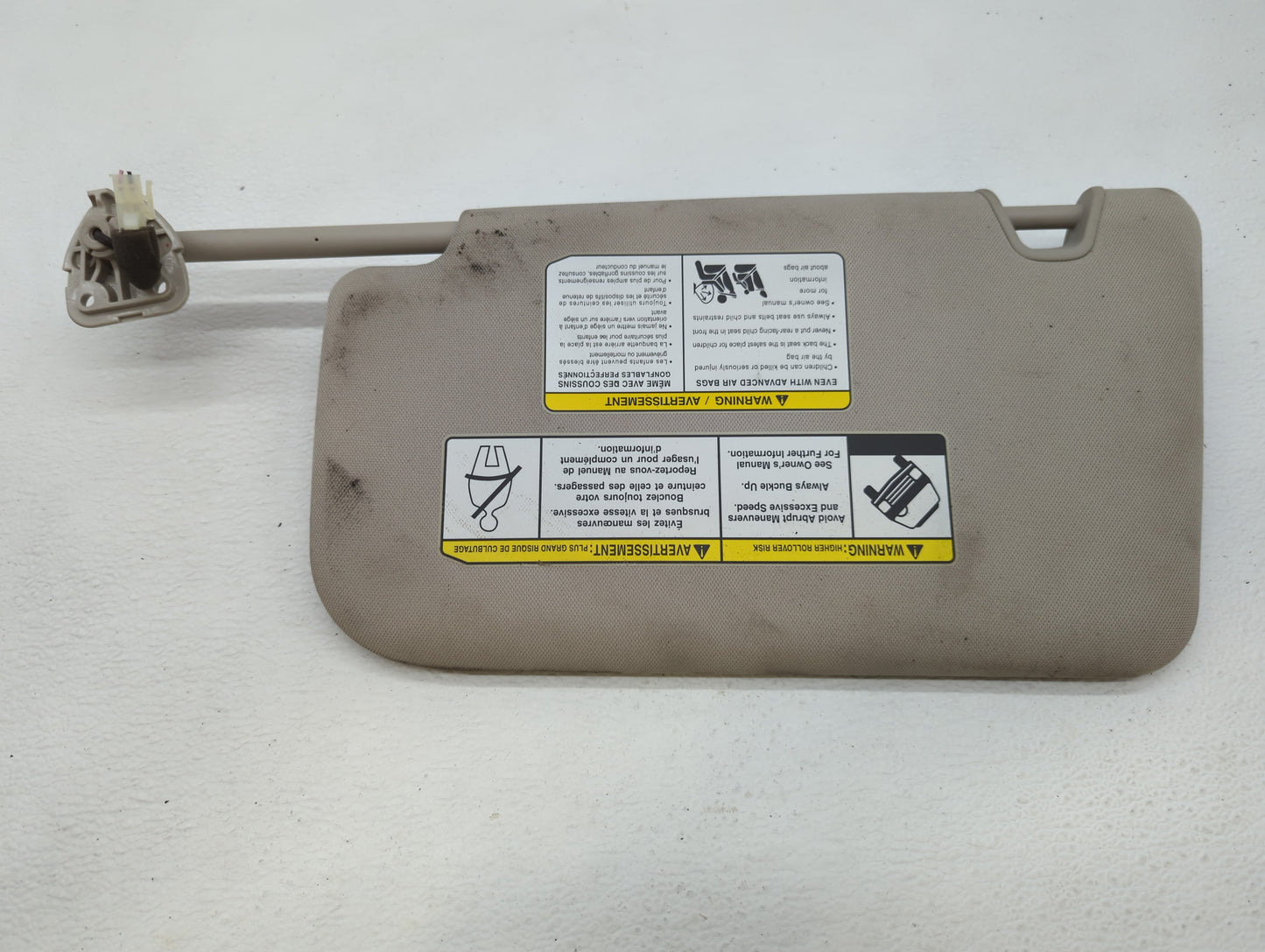 2014-2017 Nissan Rogue Sun Visor Shade Replacement Passenger Right Mirror Fits Fits 2014 2015 2016 2017 OEM Used Auto Parts 