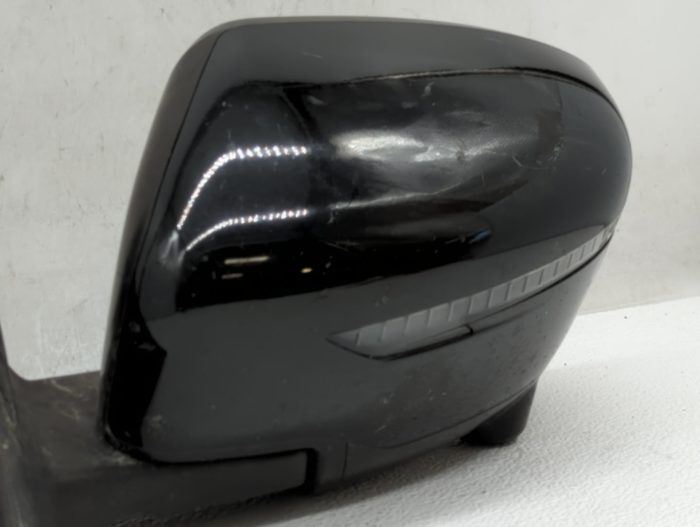 2014 Nissan Rogue Driver Left Side View Manual Door Mirror Black - Oemusedautoparts1.com