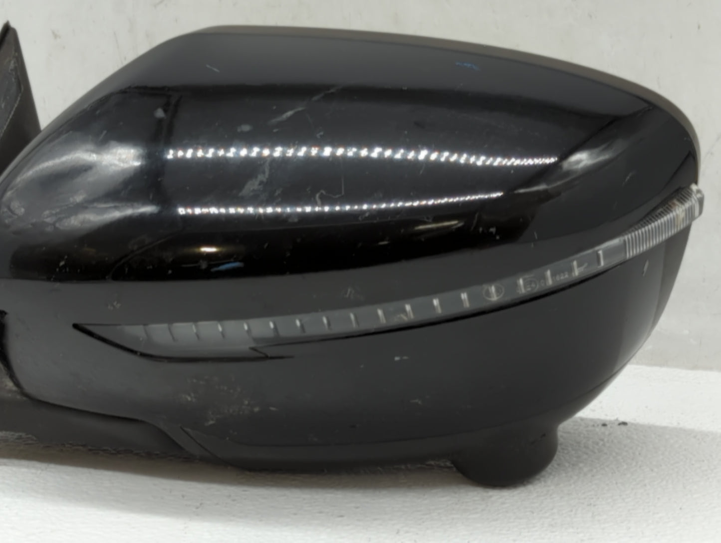 2014 Nissan Rogue Driver Left Side View Manual Door Mirror Black - Oemusedautoparts1.com