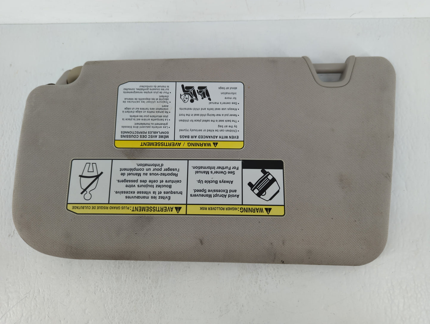 2014-2017 Nissan Rogue Sun Visor Shade Replacement Passenger Right Mirror Fits Fits 2014 2015 2016 2017 OEM Used Auto Parts 