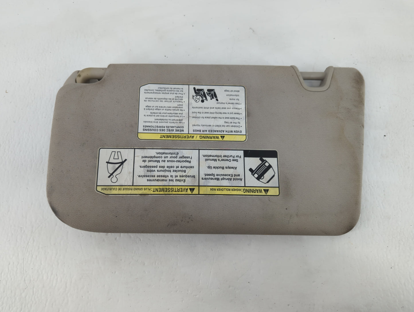 2014-2017 Nissan Rogue Sun Visor Shade Replacement Passenger Right Mirror Fits Fits 2014 2015 2016 2017 OEM Used Auto Parts 