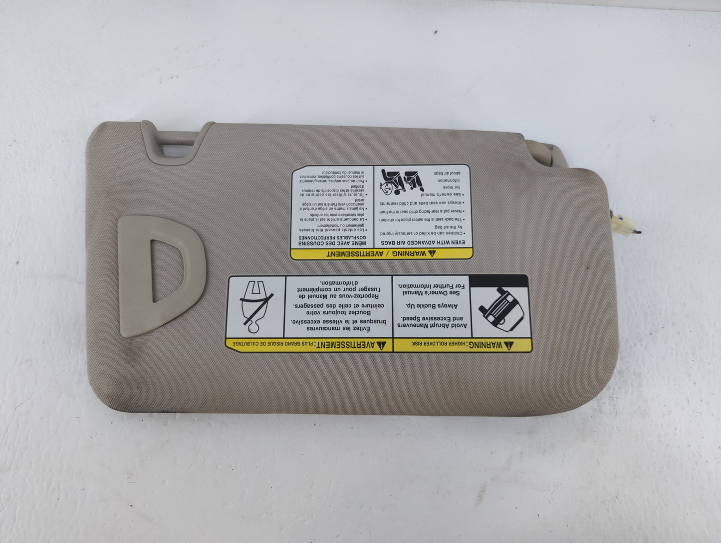 2014-2017 Nissan Rogue Sun Visor Shade Replacement Passenger Right Mirror Fits Fits 2014 2015 2016 2017 OEM Used Auto Parts 