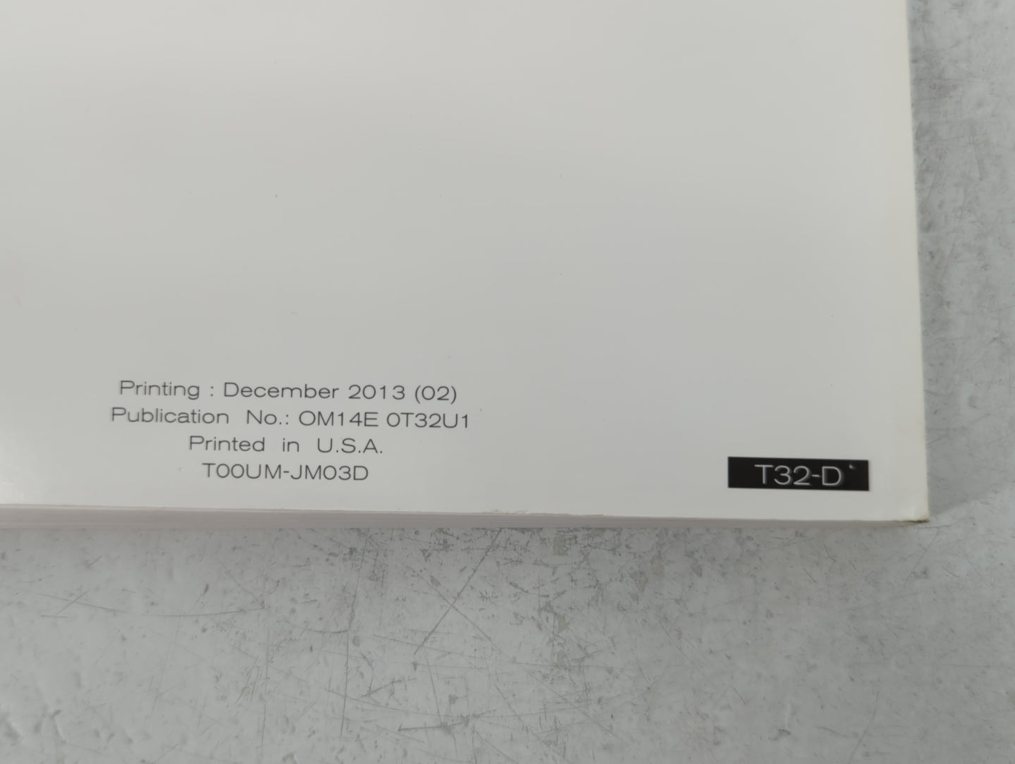 2014 Nissan Rogue Owners Manual Book Guide P/N:TOOUM-JM03D OEM Used Auto Parts - Oemusedautoparts1.com
