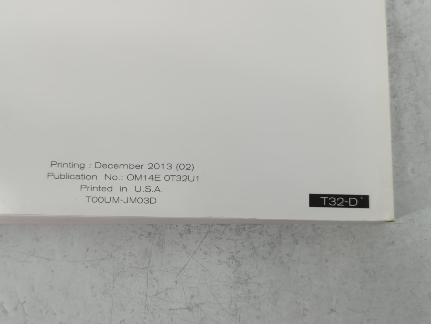 2014 Nissan Rogue Owners Manual Book Guide P/N:TOOUM-JM03D OEM Used Auto Parts - Oemusedautoparts1.com