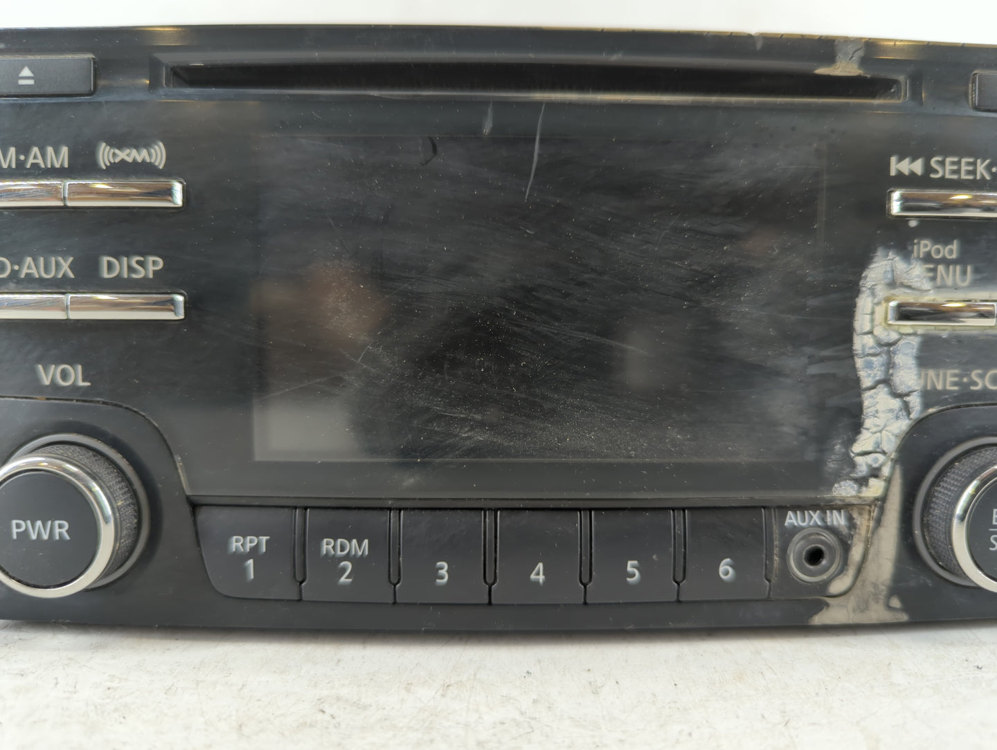 2012-2015 Nissan Rogue Radio AM FM Cd Player Receiver Replacement P/N:28185 1VX2A Fits Fits 2012 2013 2014 2015 OEM Used Aut
