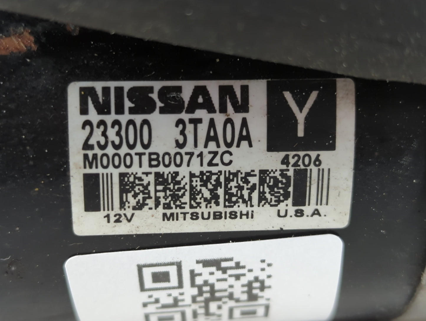 2014-2015 Nissan Rogue Car Starter Motor Solenoid OEM P/N:23300 3TA0A Fits Fits 2013 2014 2015 2016 2017 2018 OEM Used Auto 