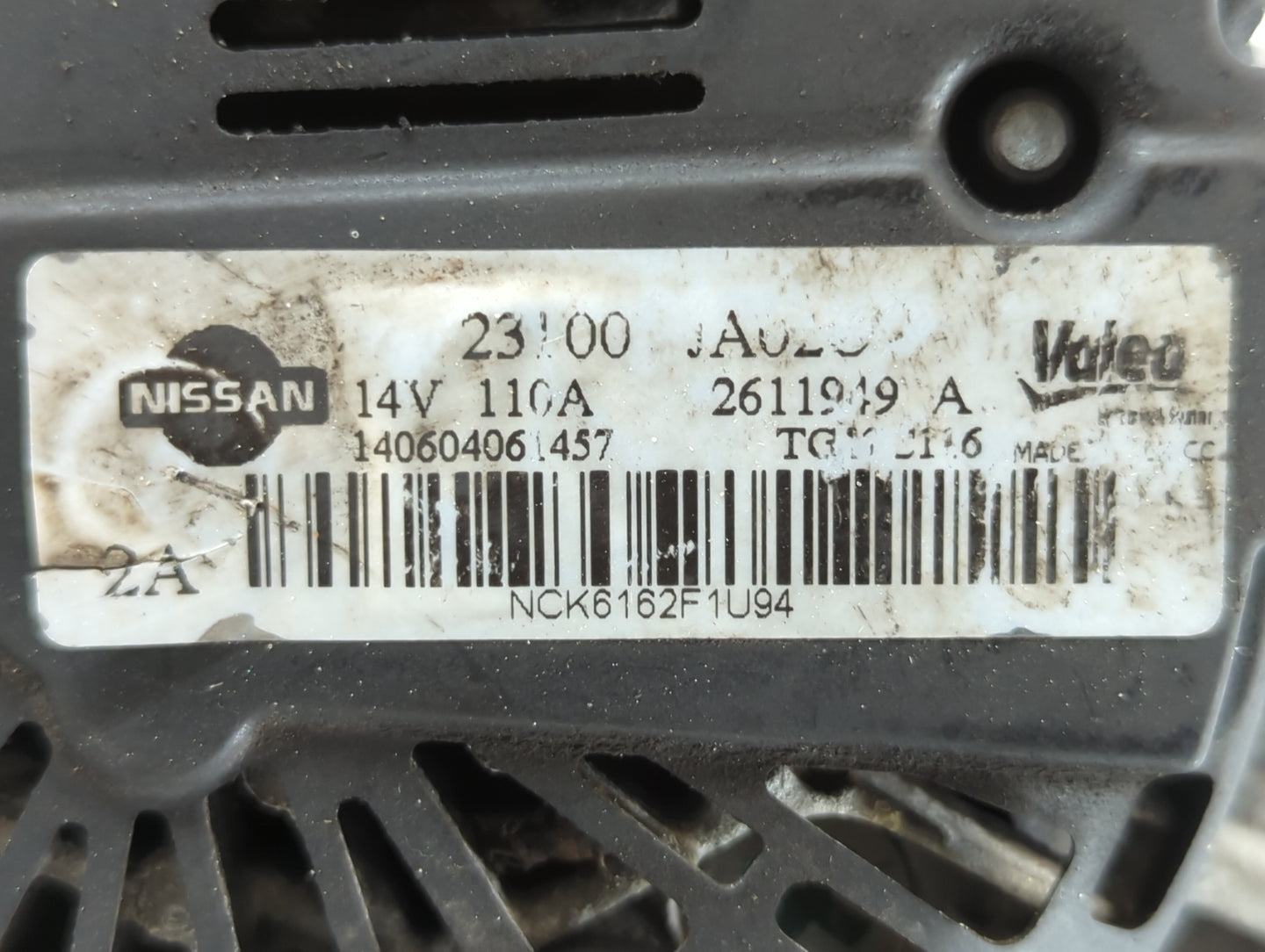 2011-2015 Nissan Rogue Alternator Replacement Generator Charging Assembly Engine OEM Fits OEM Used Auto Parts - Oemusedautop