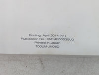 2014 Nissan Rogue Select Owners Manual Book Guide P/N:OM14E00S35U0 OEM Used Auto Parts - Oemusedautoparts1.com
