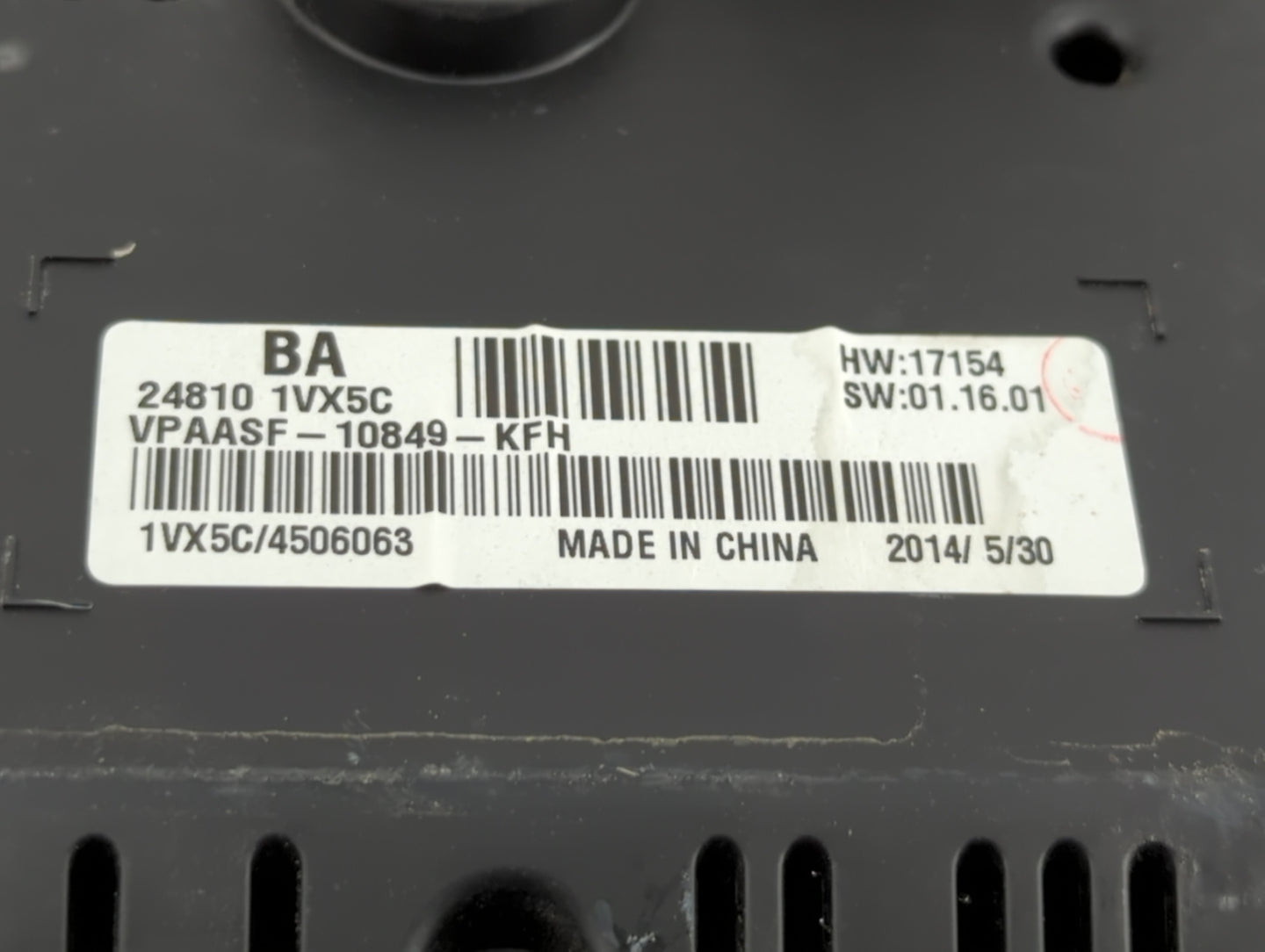 2014 Nissan Rogue Select Instrument Cluster Speedometer Gauges P/N:VPAASF-10849-KFH 24810 1VX5C Fits OEM Used Auto Parts - O