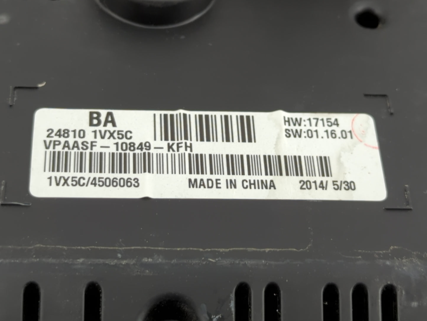 2014 Nissan Rogue Select Instrument Cluster Speedometer Gauges P/N:VPAASF-10849-KFH 24810 1VX5C Fits OEM Used Auto Parts - O