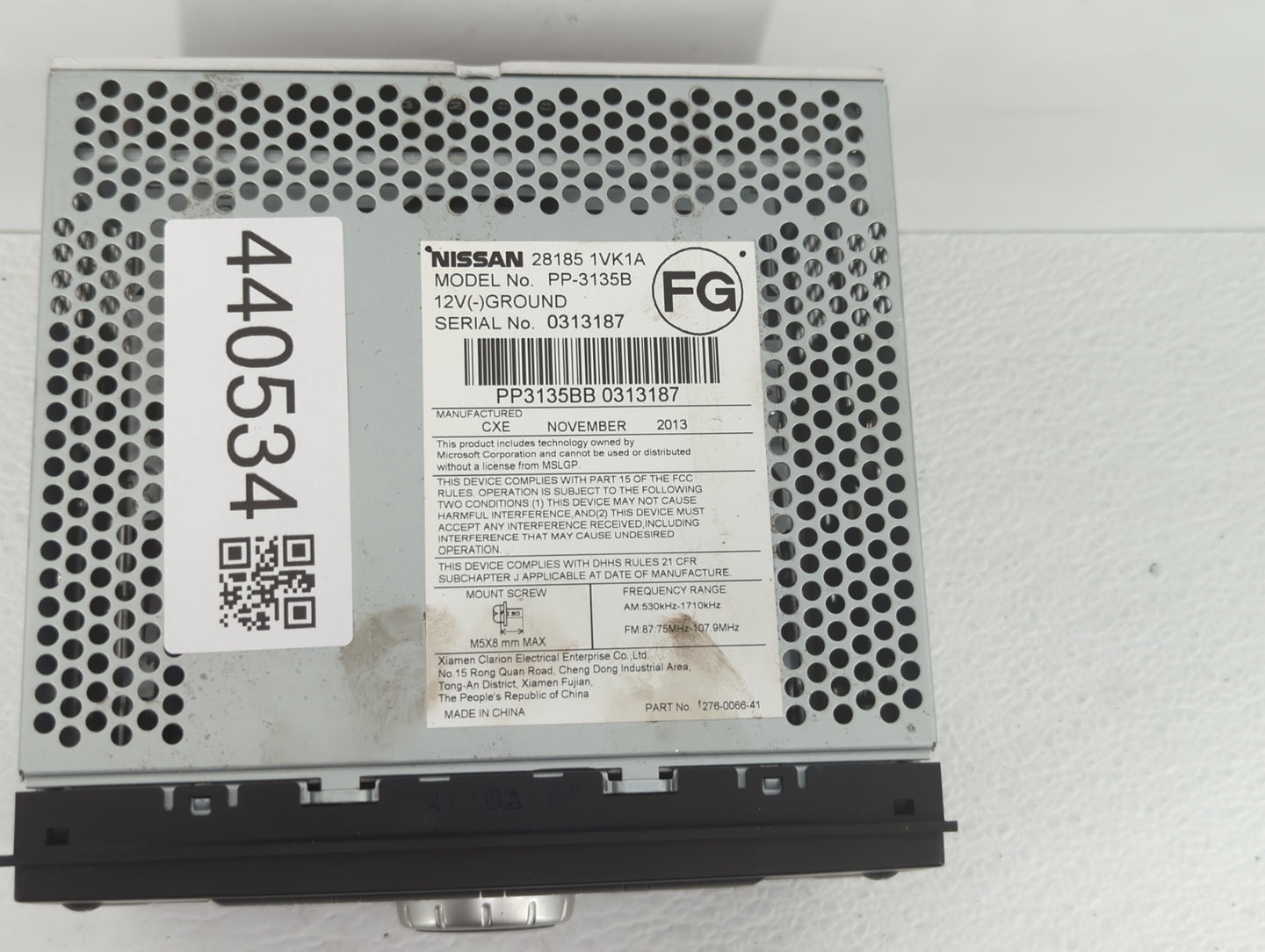 Nissan Rogue Select Am Fm Cd Player Radio Receiver - Oemusedautoparts1.com