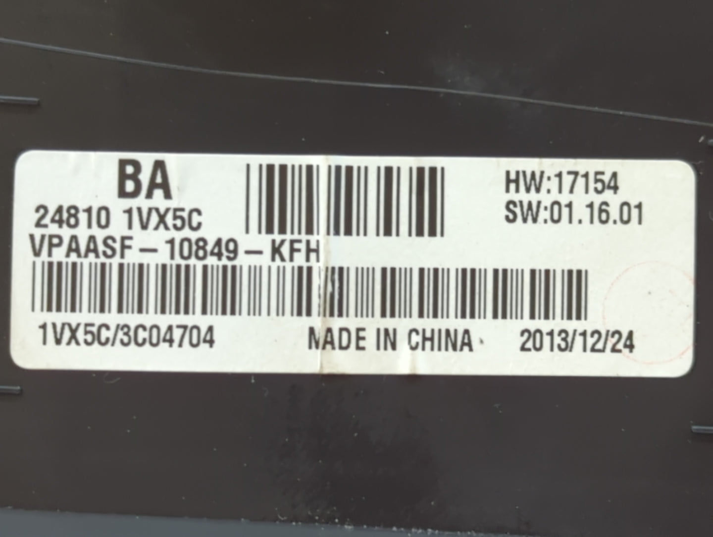 2014 Nissan Rogue Select Instrument Cluster Speedometer Gauges P/N:24810 1VX5C Fits Fits 2012 2013 2015 OEM Used Auto Parts 