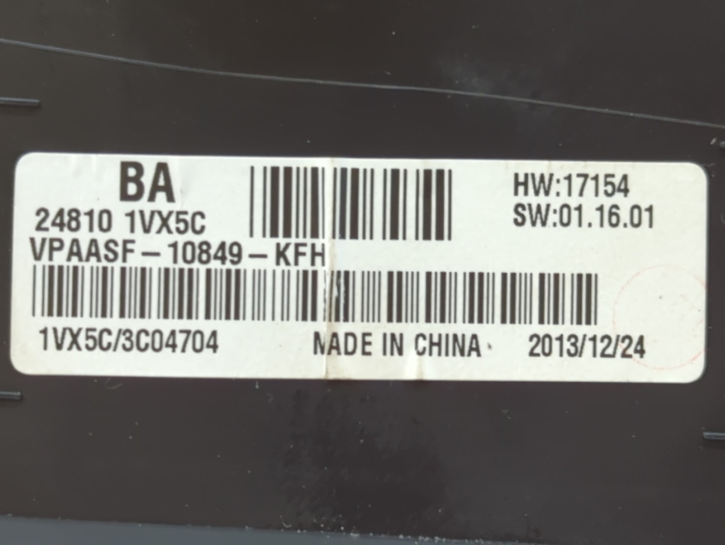 2014 Nissan Rogue Select Instrument Cluster Speedometer Gauges P/N:24810 1VX5C Fits Fits 2012 2013 2015 OEM Used Auto Parts 