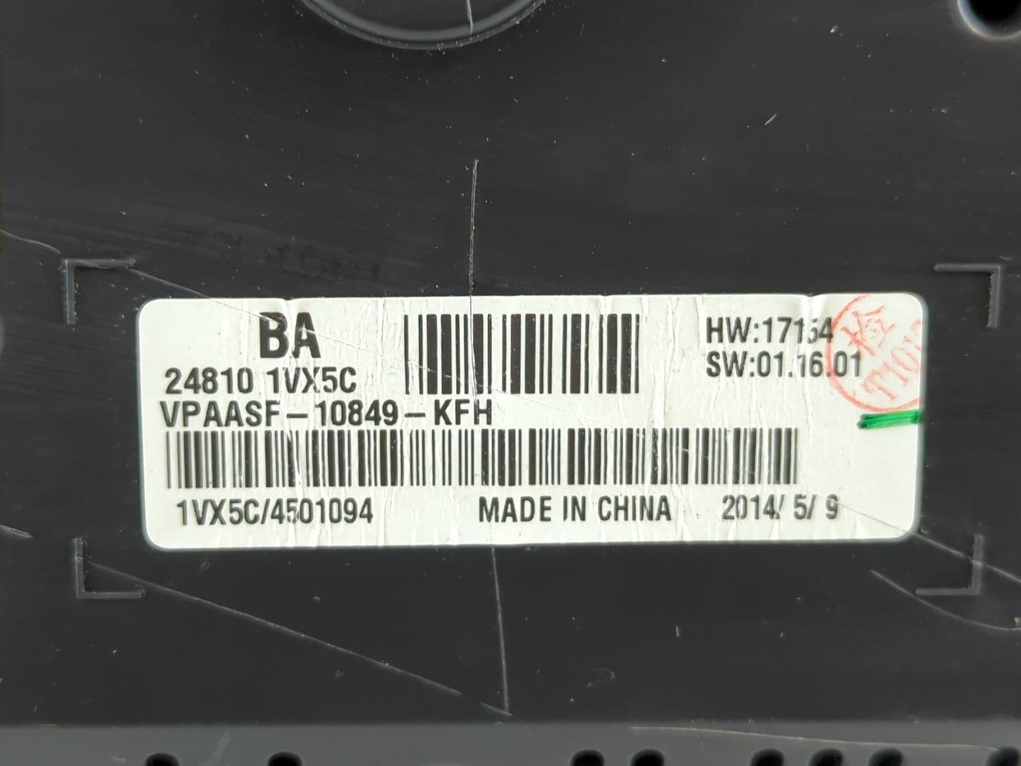 2014 Nissan Rogue Select Instrument Cluster Speedometer Gauges P/N:VPAASF-10849-KFH 24810 1VX5C Miles: Fits Fits 2012 2013 2