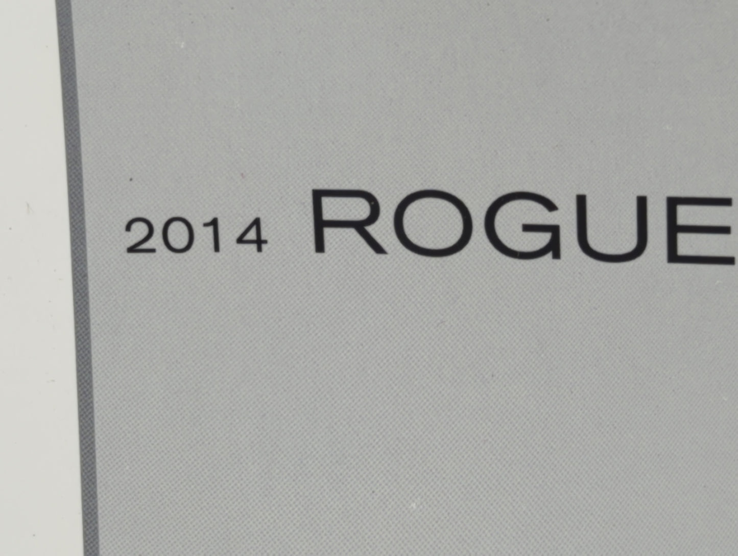 2014 Nissan Rogue Select Owners Manual Book Guide OEM Used Auto Parts - Oemusedautoparts1.com