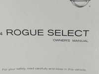 2014 Nissan Rogue Select Owners Manual Book Guide OEM Used Auto Parts - Oemusedautoparts1.com