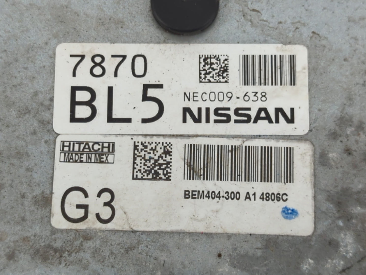 2013-2015 Nissan Sentra PCM Engine Control Computer ECU ECM PCU OEM P/N:NEC009-638 Fits Fits 2013 2014 2015 OEM Used Auto Pa