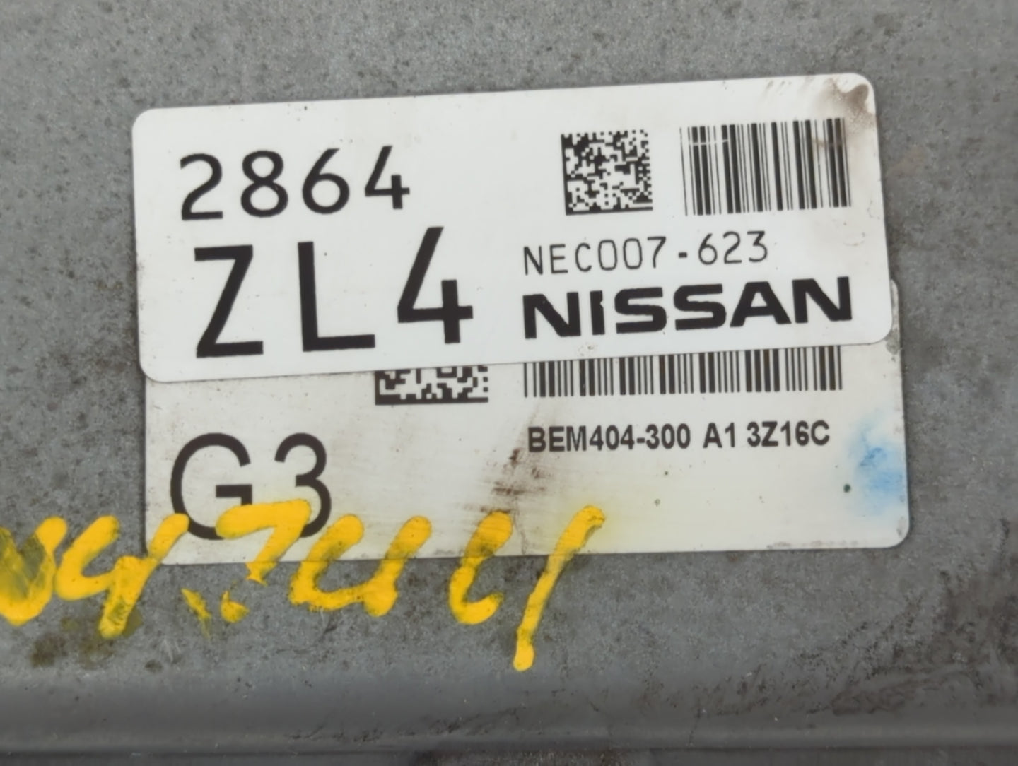 2013-2015 Nissan Sentra PCM Engine Control Computer ECU ECM PCU OEM P/N:NEC007-623 Fits Fits 2013 2014 2015 OEM Used Auto Pa
