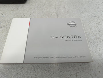 2014 Nissan Sentra Owners Manual Book Guide P/N:OM14E 0B17U1 OEM Used Auto Parts