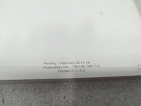 2014 Nissan Sentra Owners Manual Book Guide P/N:OM14E 0B17U1 OEM Used Auto Parts - Oemusedautoparts1.com