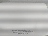 2014 Nissan Sentra Owners Manual Book Guide OEM Used Auto Parts - Oemusedautoparts1.com